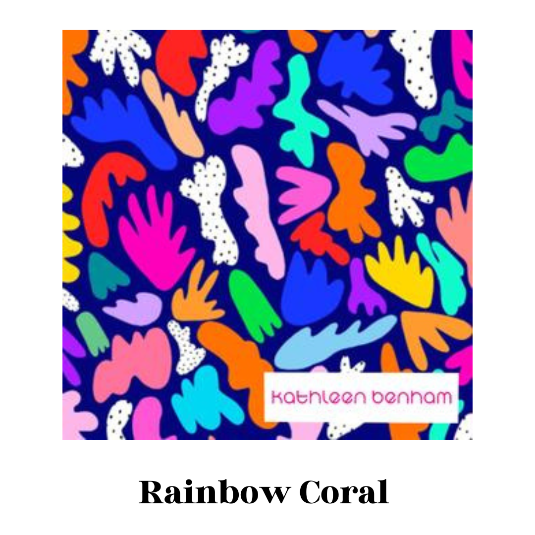 Rainbow Coral | Fabric by the metre